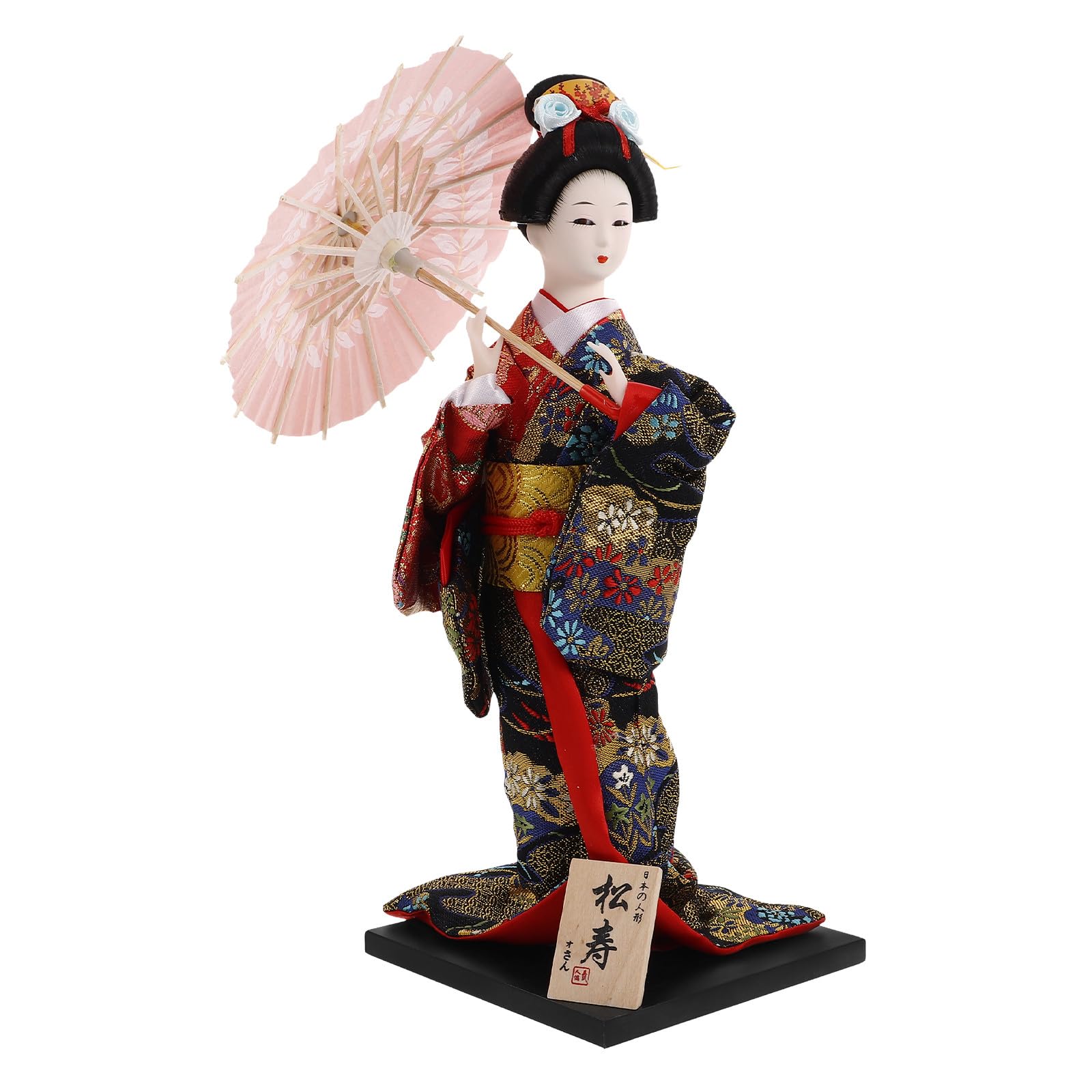 TEHAUX Japanese Doll Japanese Souvenir Japanese Kimono Doll Geisha Doll Model 30cm Decorative Matsuju : Toys & Games