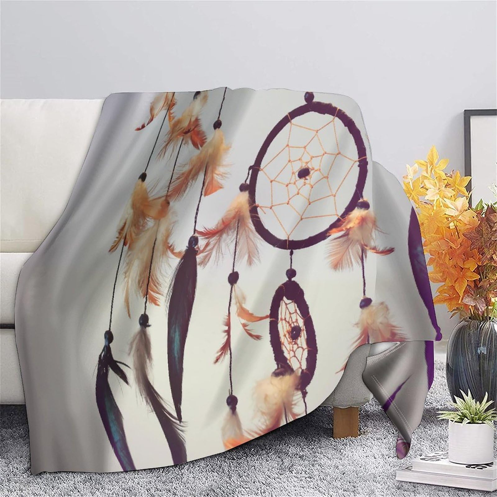 3D Druck Traumfänger Decke Mikrofaser Wohnkultur Traumfänger Sofadecke Kuschelig Warm Für Erwachsene Schlafzimmer 80×90(200x230cm)