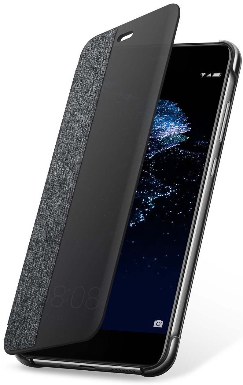 HUAWEI Etui Folio pour P10 Lite Rabat avec Fenêtre/HUAWEI Gris