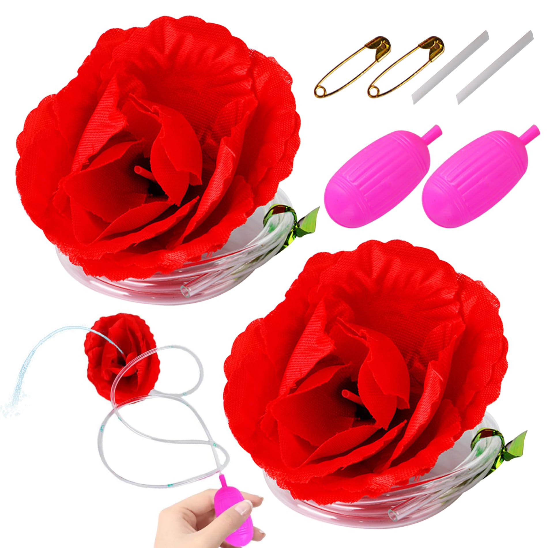 Squirting Flower Prank Toy - Classic Water Spray Gag For Halloween,  Parties, Jokes & Events Realistic Water Gun