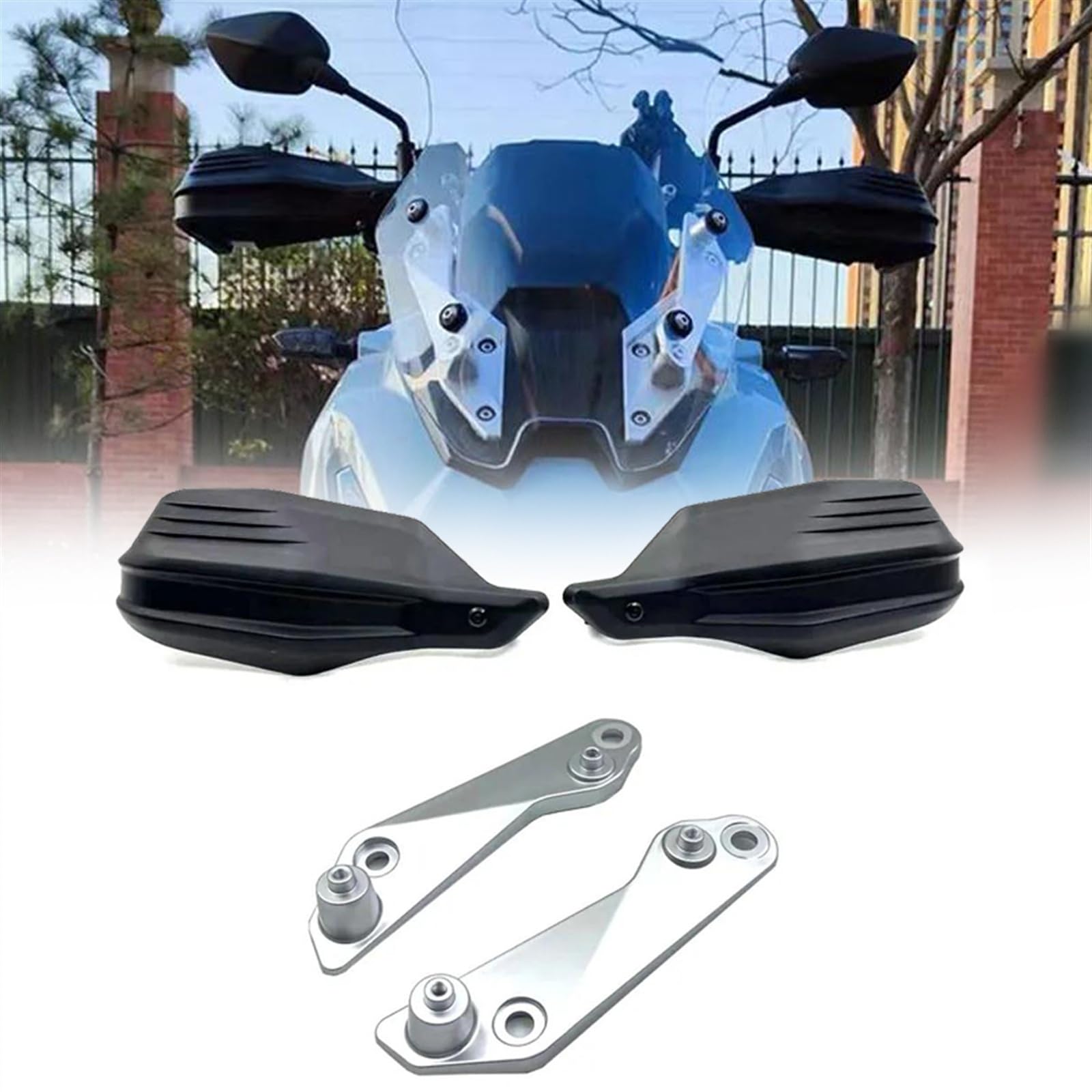 Support mobile avant de pare-brise pour SYM ADX125 et garde-main moto complet - 8
