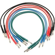 Stagemaster STT-1-1/2-8PK TT Patch Cable 8-Pack - 1.5 Foot Assorted Colors