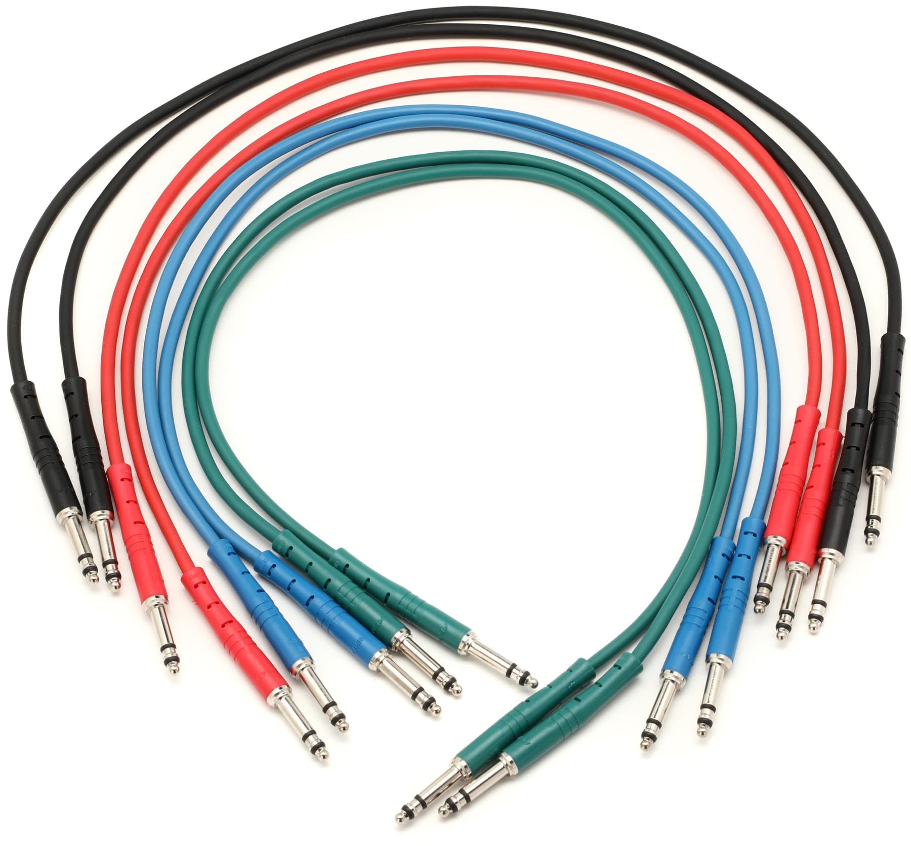 STT-1-1/2-8PK TT Patch Cable 8-Pack - 1.5 Foot (Assorted Colors)