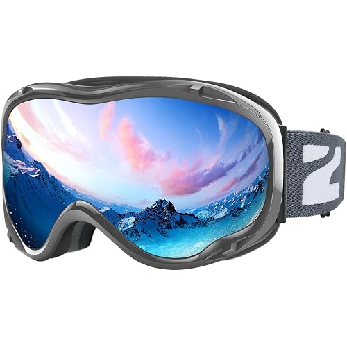 ZIONOR Lagopus B1 Ski Goggles OTG Anti fog Snow Goggles UV Protection Snowboard Goggles for Men Women Adult Youth
