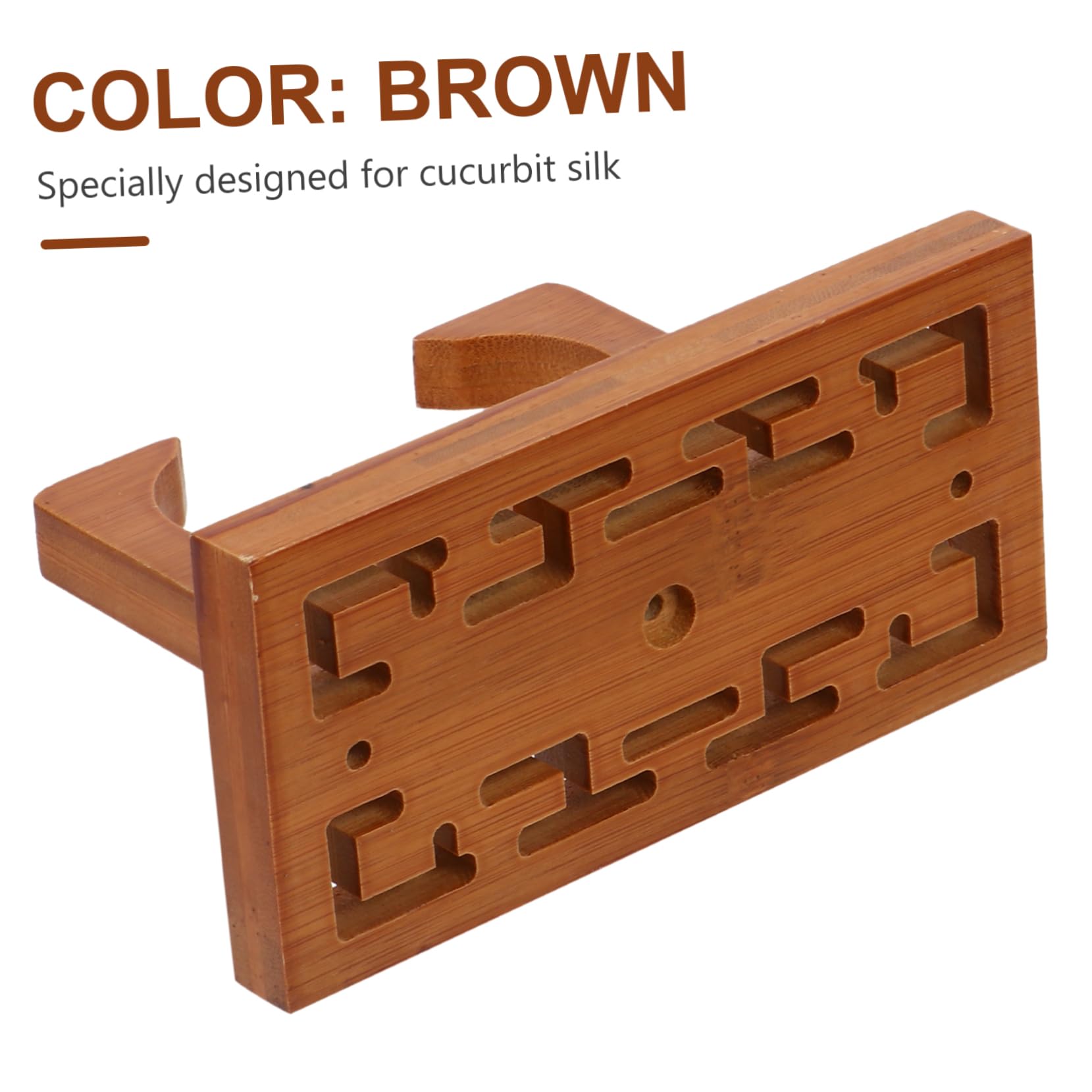 ERINGOGO 1Pc Wall Mounted Cucurbit Flute Storage Rack Classic Wooden Display Holder for Cucurbit Flute Space Saving Design Easy to Install Durable Craftsmanship