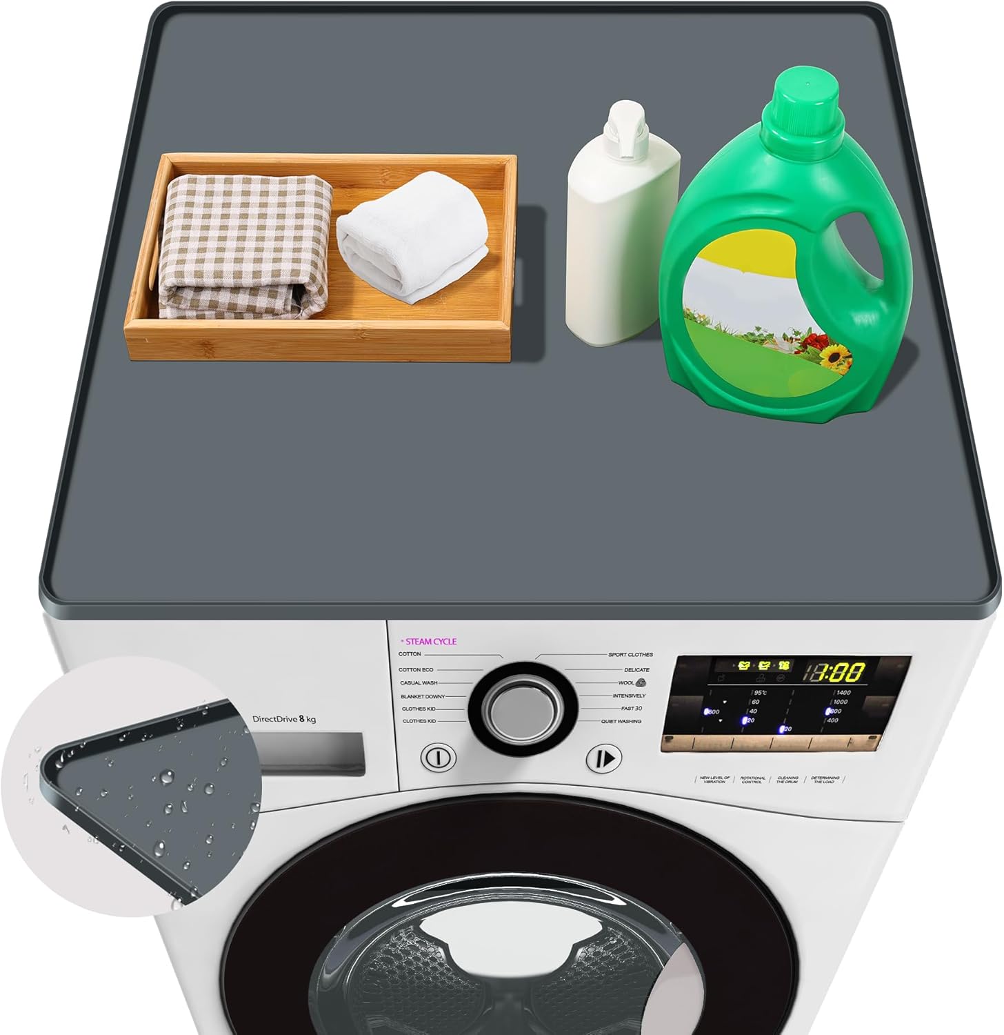 27” x 27” Washer and Dryer Covers for the High, Non-slip Silicone Was… 27” x 27” Washer and Dryer Covers for the High, Non-slip Silicone Was…