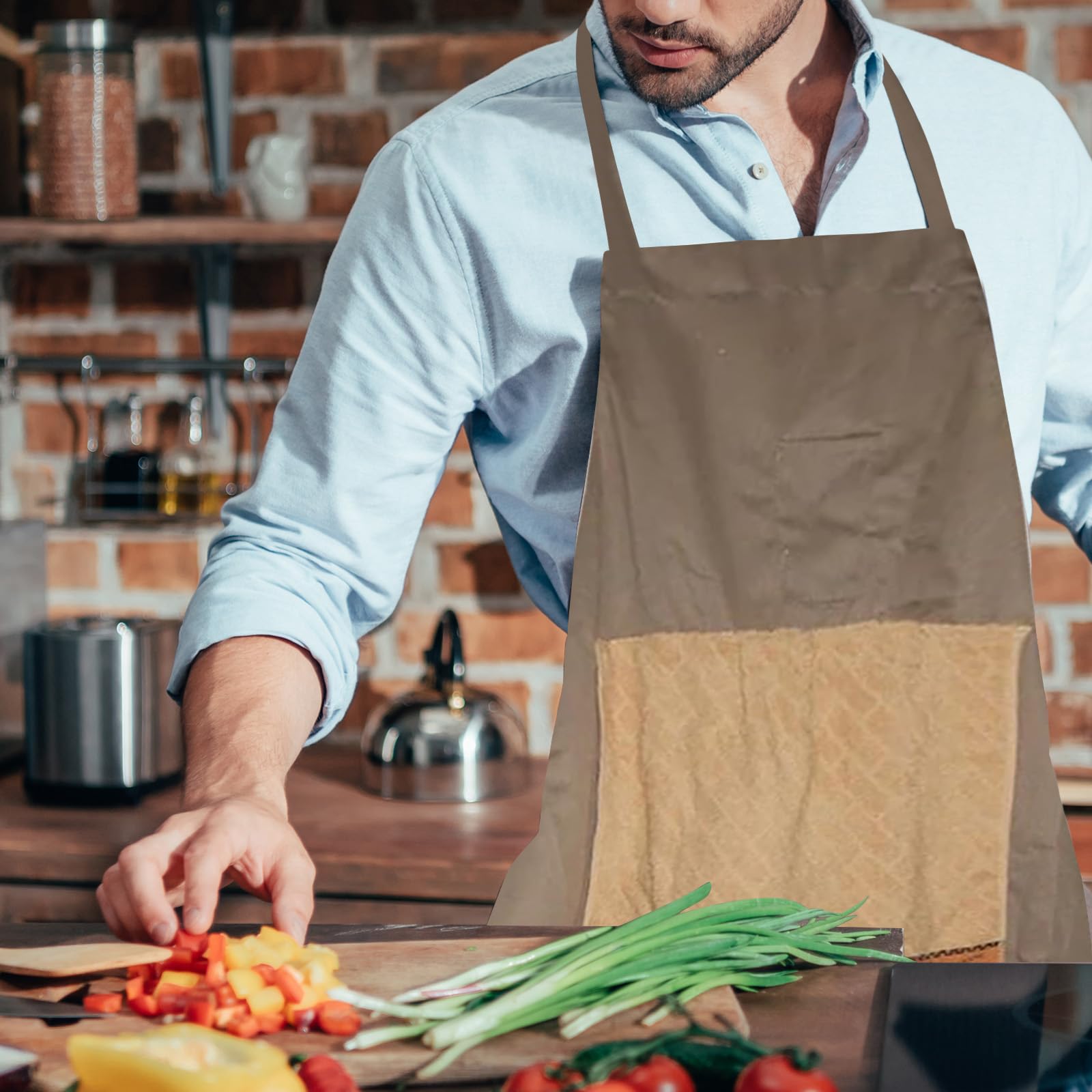 Générique Tablier Cuisine Homme, Réglable Tablier Professionnel Humour Rigolo Barbecue, Tablier de Cuisine Cadeau Fete Des Peres Saint Papa Valentin Noel