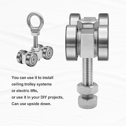 Miniatura 2 de Asamblea silenciosa de la carretilla de los rodillos de la asamblea de la carretilla de 4 ruedas cuatro (4)