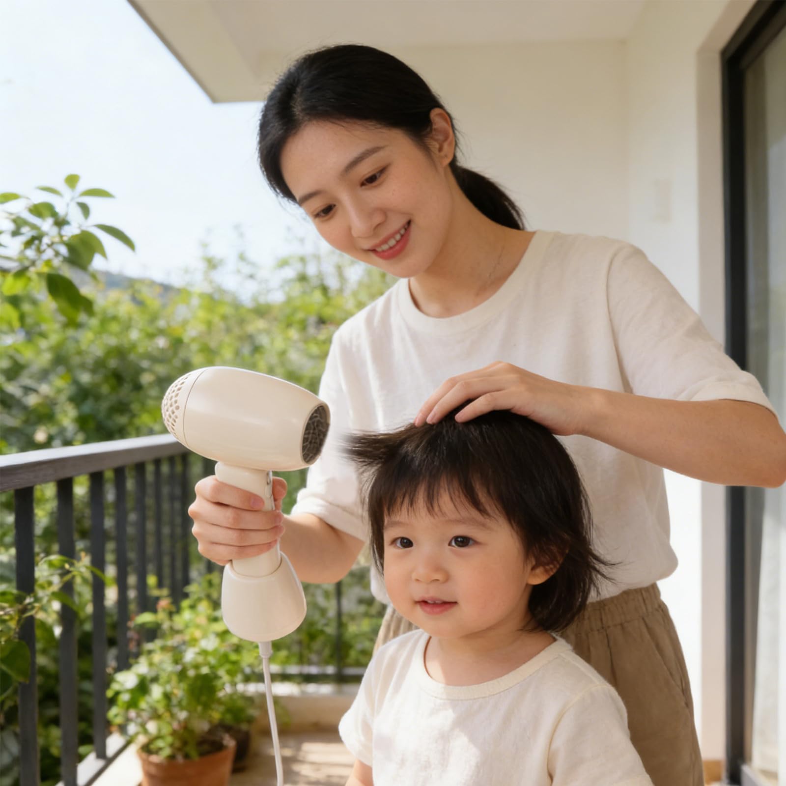 Gatuida Secador de Pelo Inalámbrico Control de Temperatura Seguro y Funcionamiento Silencioso para Ñiño Material Abs Compacto para Uso en Dormitorio y Baño