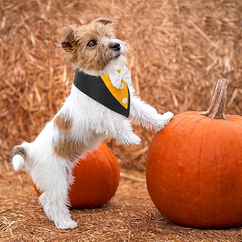 Miniatura 4 de FUAMEY Esmoquin para perro, bandana formal de boda para perro, collar de perro con pajarita, disfraz de cumpleaños para perro, disfraz de cumpleaños