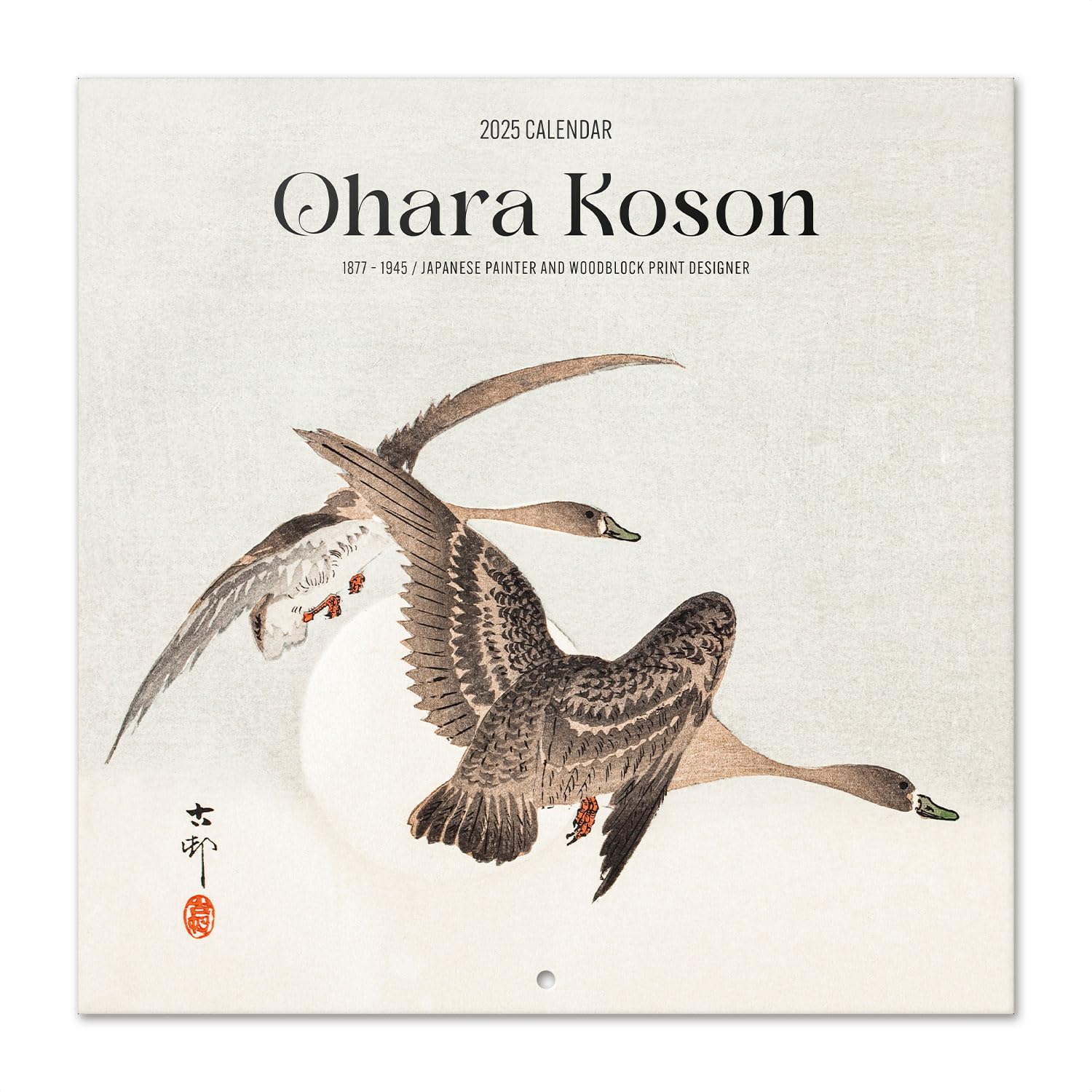 Grupo Erik Wall Calendar 2025 - Ohara Koson | 12" x 12" Square Calendar 2025, Wall Planner 2025, Family Planner Calendar 2025 | Japanese Art Calendar 2025