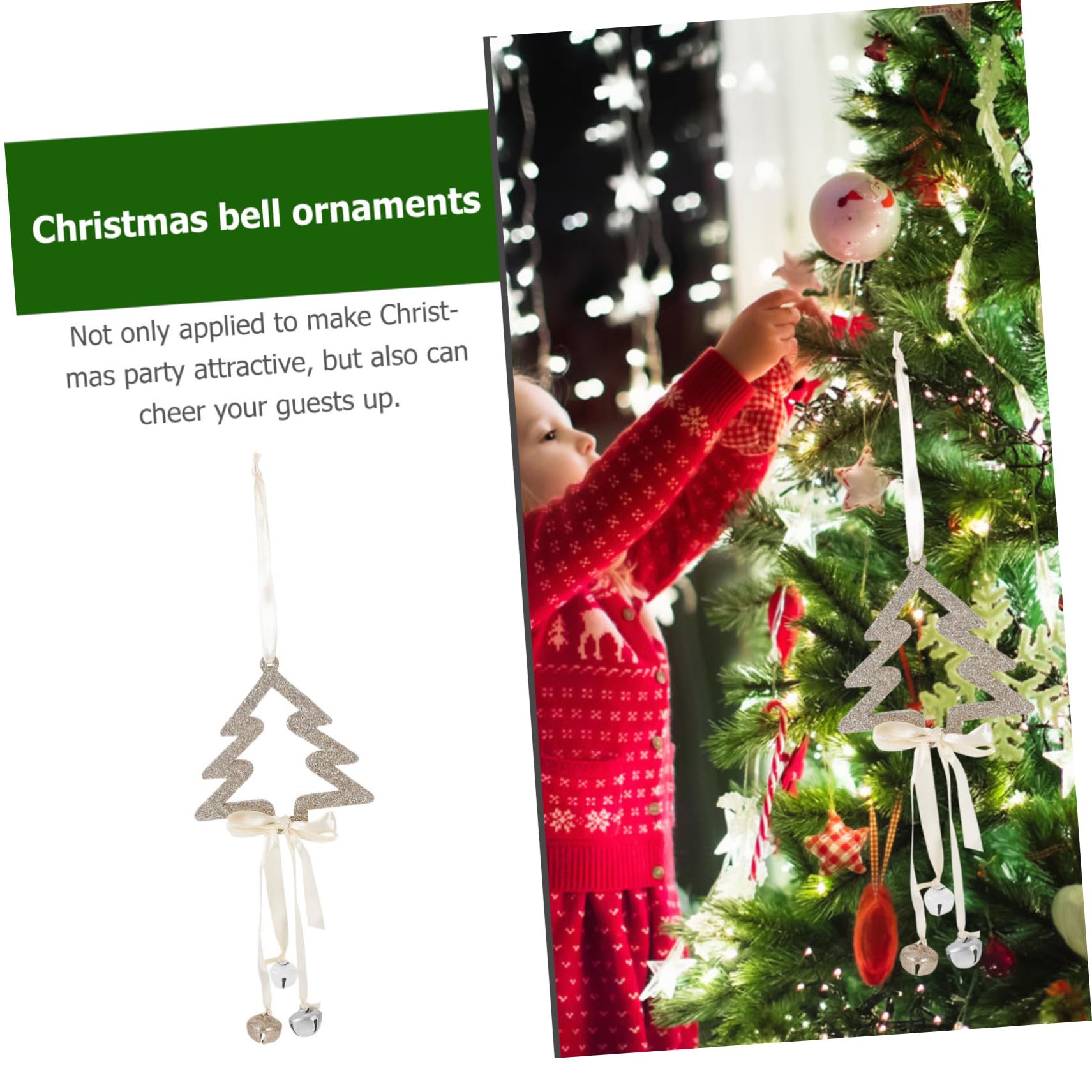 Piccole campane di Natale, campane appese di Natal Ciondolo a campana piccola, decorazione natalizia, campanelle da appendere