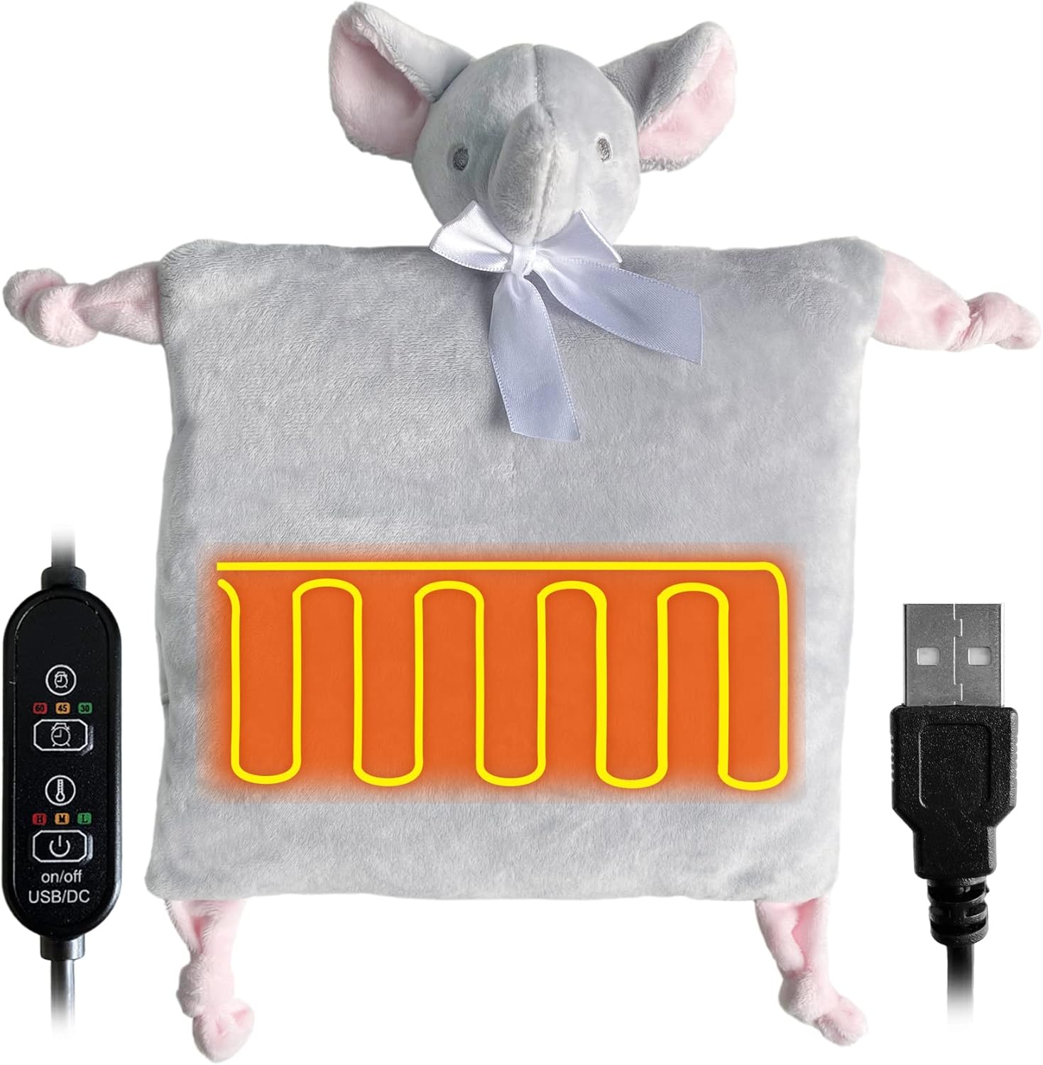 CRIMMY Heating Pad for Back Neck Pain & Cramps Relief, Cute