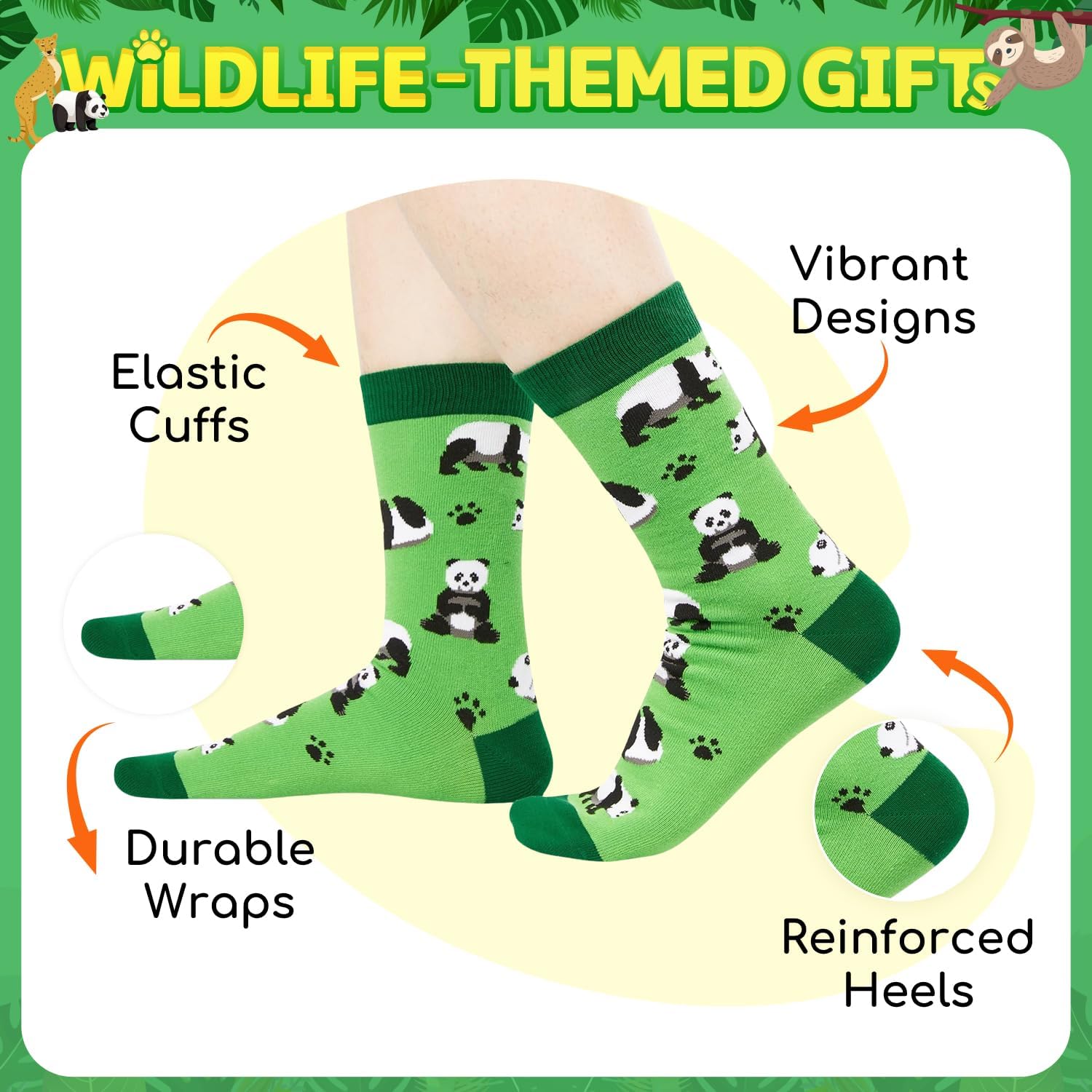 Zmart Funny Socks for Men Women - Squirrel Shark Gifts, Panda Sloth Socks for Teens - Image 3