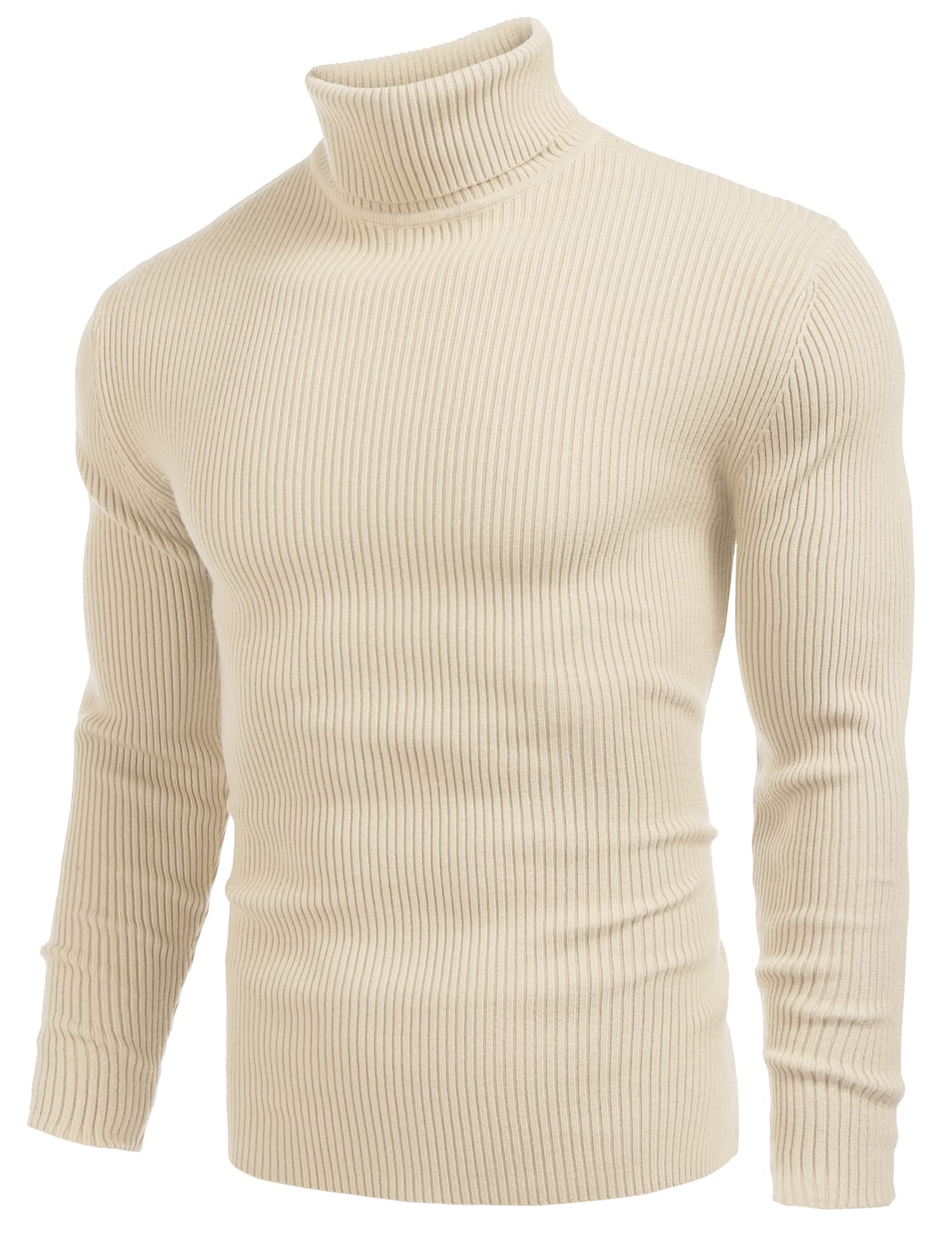 COOFANDY Modern Sweater Hommes | Col roulé anti-rétrécissement de qualité supérieure. Doux, chaud et extensible : parfait pour les loisirs