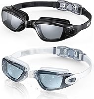 Vista 32 de Aegend - Gafas de natación, paquete de 2 gafas de natación sin filtraciones, para adultos, hombres, mujeres y jóvenes