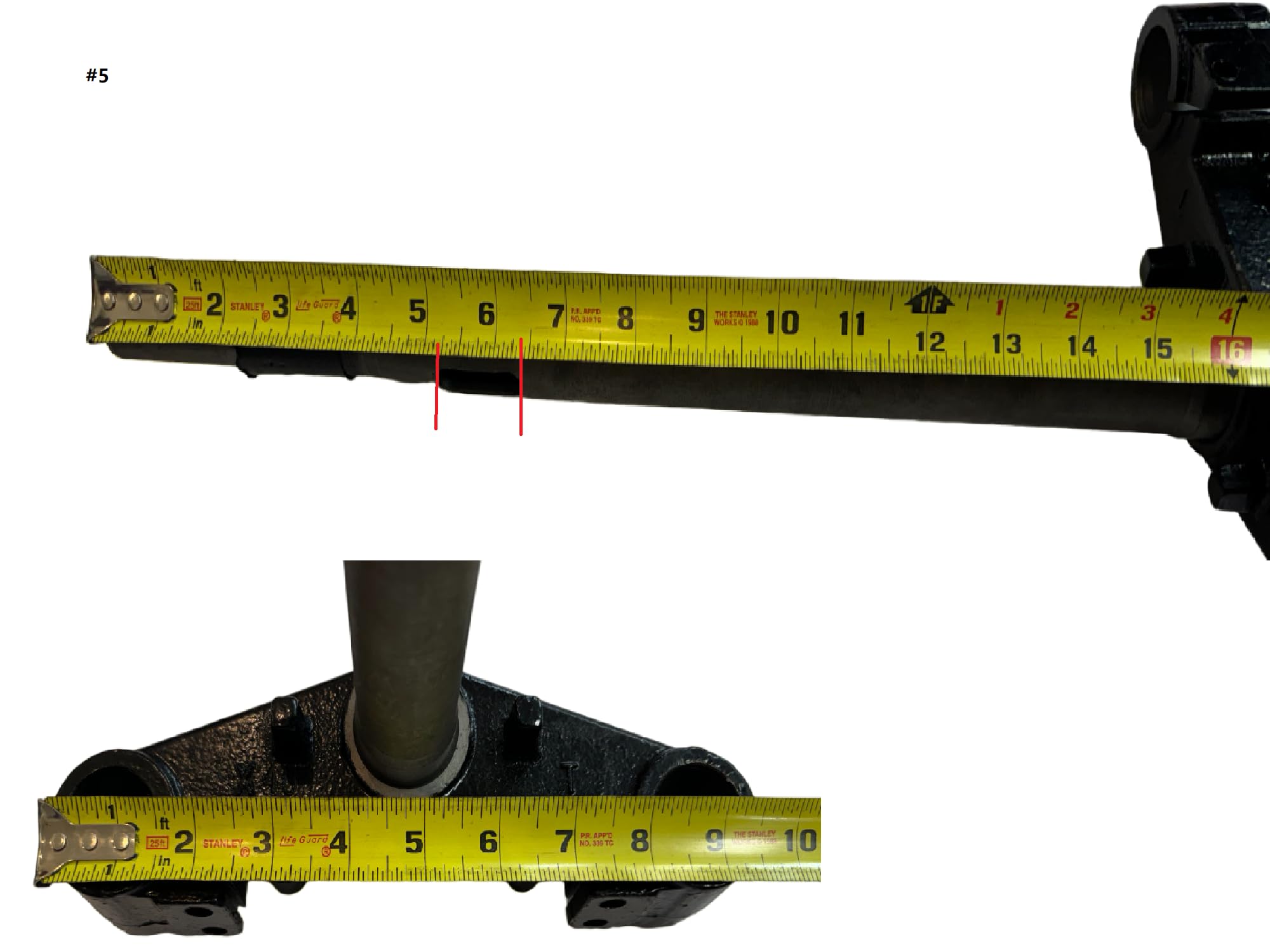 Generic GY6 125CC150CC #5 Scooter Triple Tree Front End Steering Fork Stem Fit for Chinese Scooter Moped Jonway150cc 50cc fit for T-Rex etc...