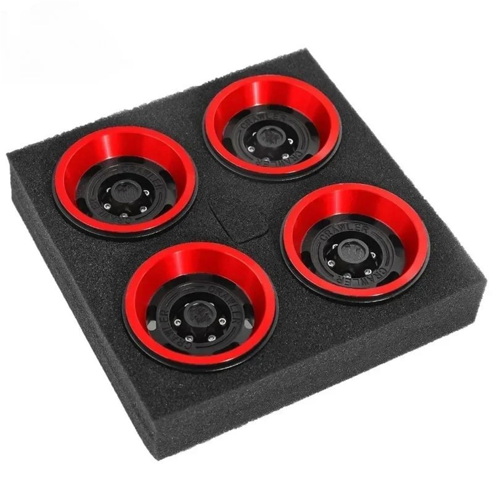 Per Axial Per Scx10 90046 Iii Axi03007 Cc01 D90 D110 1/10 Rc Parti Automobili 4 Pz Beadlock Cerchioni Lega Alluminio 1.9 Pneumatici Cingolati Ricambi Modellini RC
