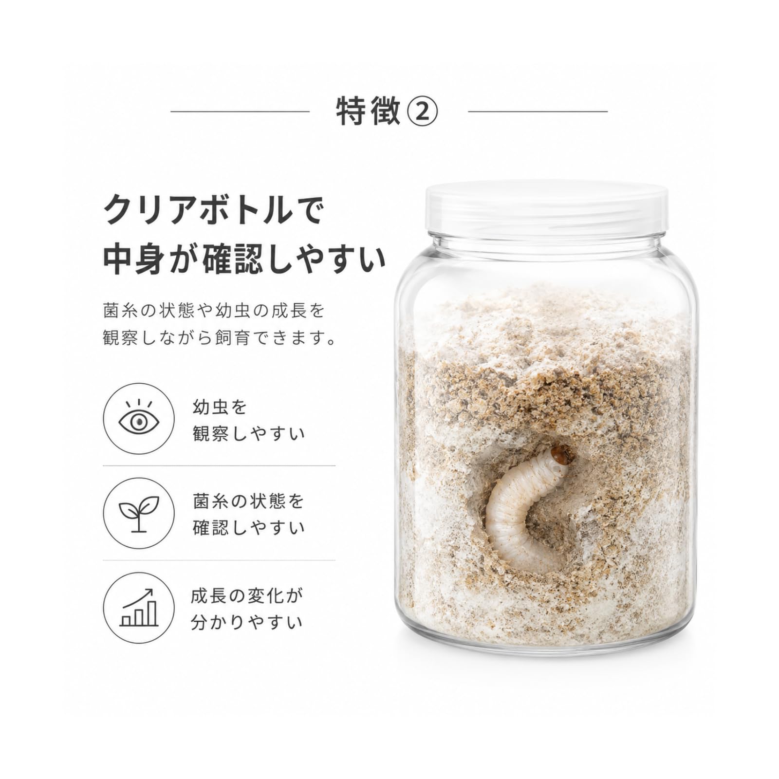 Amazon | ブリーダーズ・ファーム 菌糸ビン用空容器 2300cc クリア