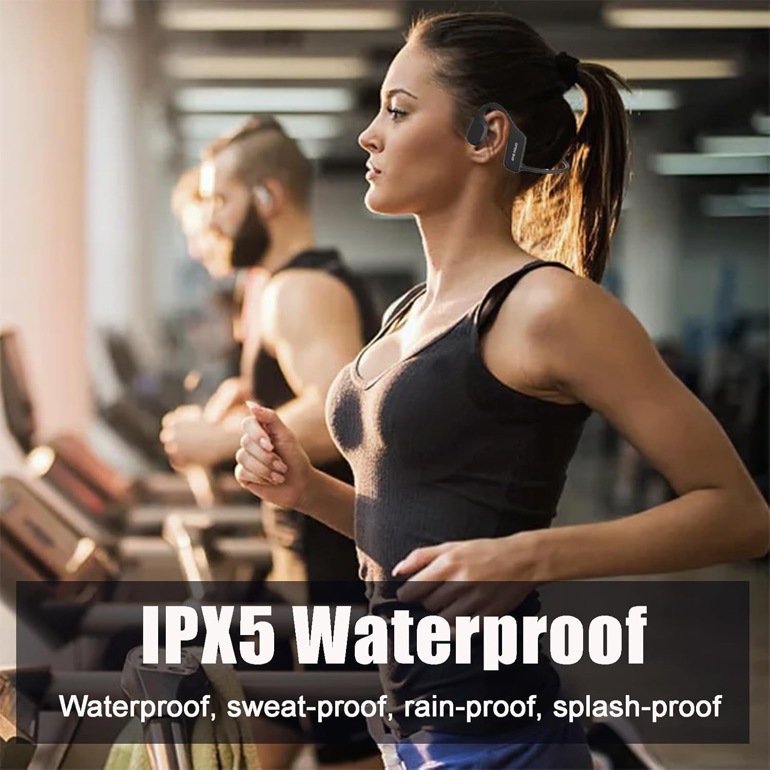 Bone Conduction Headphones Bluetooth 5.2 Bone Conduction Headphones Open Ear Headphones Open Ear Headphones Wireless Bluetooth Ipx5 Water Resistant Bone Conduction Earbuds Cycling Hiking white