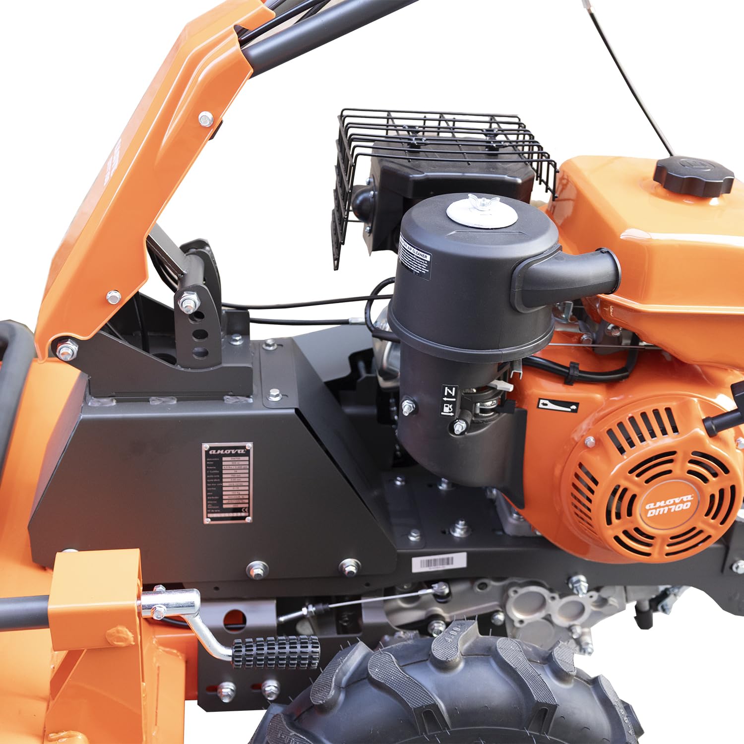 ANOVA | Desbrozadora de martillos de Gasolina 302 CC y 8,6 HP | Ancho de Corte 70 cm | 36 Cuchillas | Trituradora de Hierba Alta y Matorral