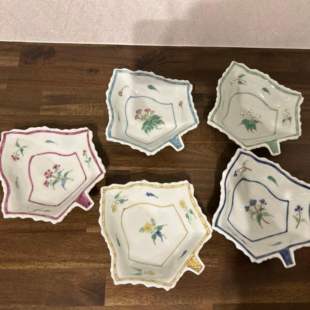 うつわ藍水　葉型小鉢　5種セット うつわ藍水 葉型小鉢 5種セット シンプルな佇まいのうつわ｜和