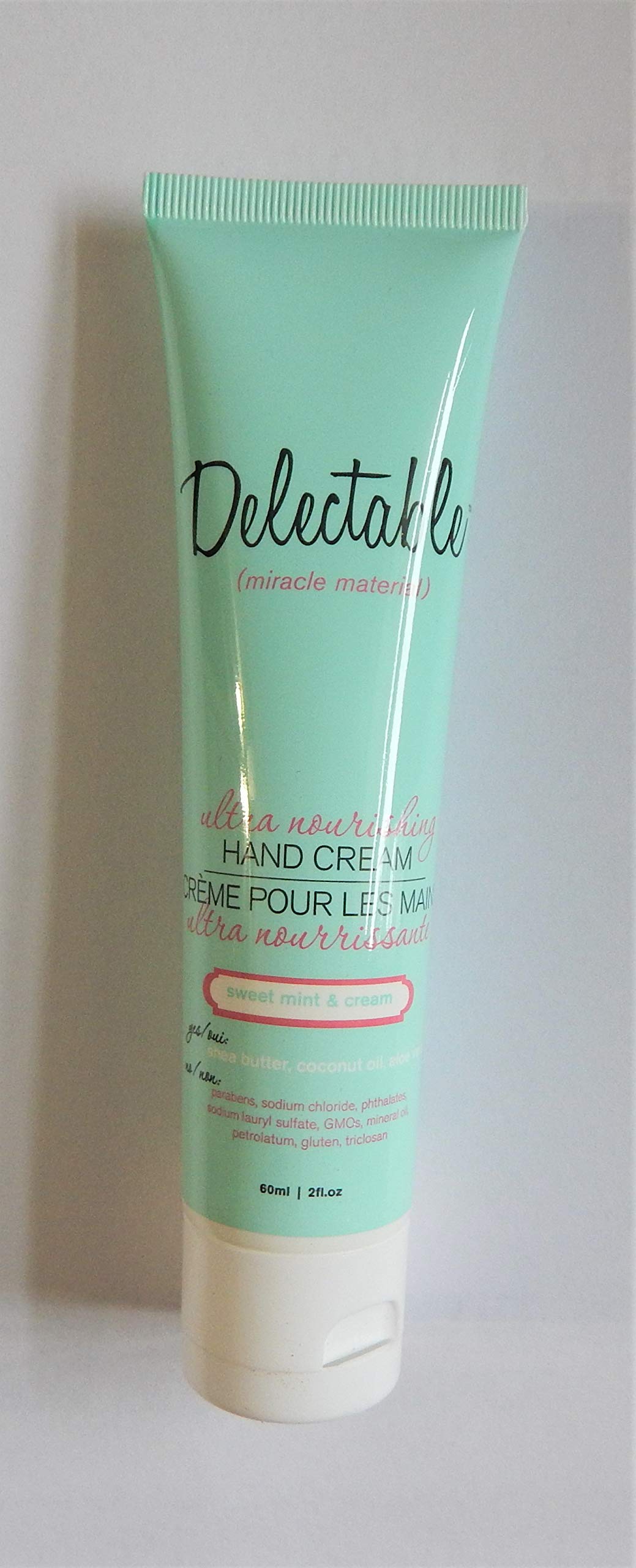 Delectable by Cake Beauty Ultra Nourishing Hand Cream to Go, Travel Size, Sweet Mint & Cream 2 oz