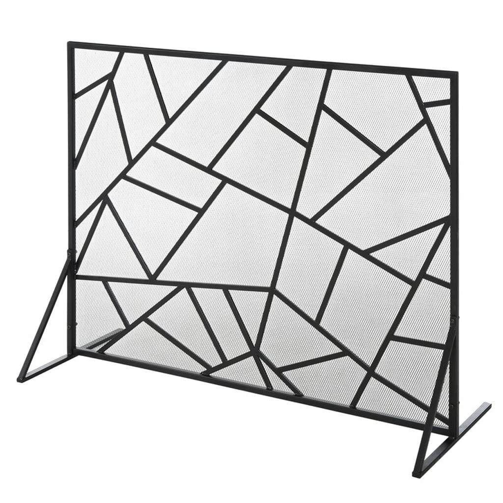 Schermi per Caminetti di Guardia Semplice Schermo da camino in ferro battuto decorazione vuota Camino Schermo divisorio Schermo for la casa Fence Recinzione Spark scintilla Accessori per Caminetti in
