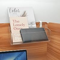 Vista 6 de Estante colgante de acrílico para mesita de noche, organizador de mesita de noche multiusos para cama/litera, estante de pared cúbico, organizador