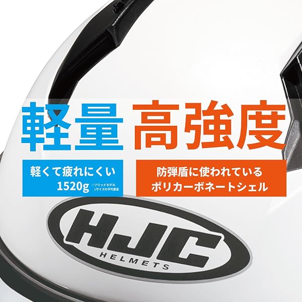 HJC HELMETS(エイチジェイシーヘルメット) バイク用 ヘルメット フルフェイス ベンチレーション 内装着脱 C10 ソリッド HJH232 SEMI FLAT BLACK S (55 - 56cm) - 3