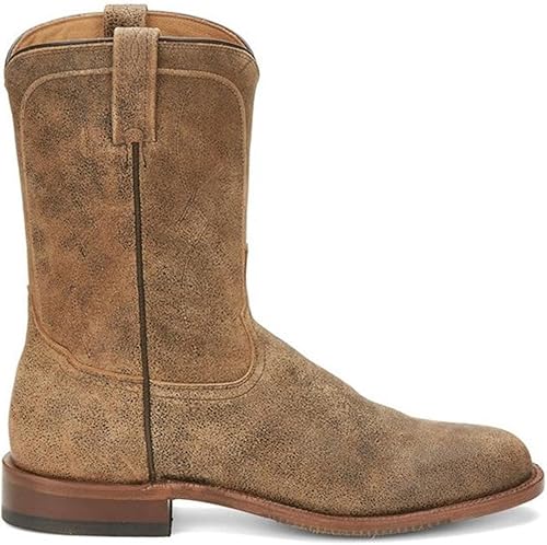 Miniatura 2 de Tony Lama Monterey Desert Roper Botas de cuero de cabra occidental punta redonda para hombre - Ep3550