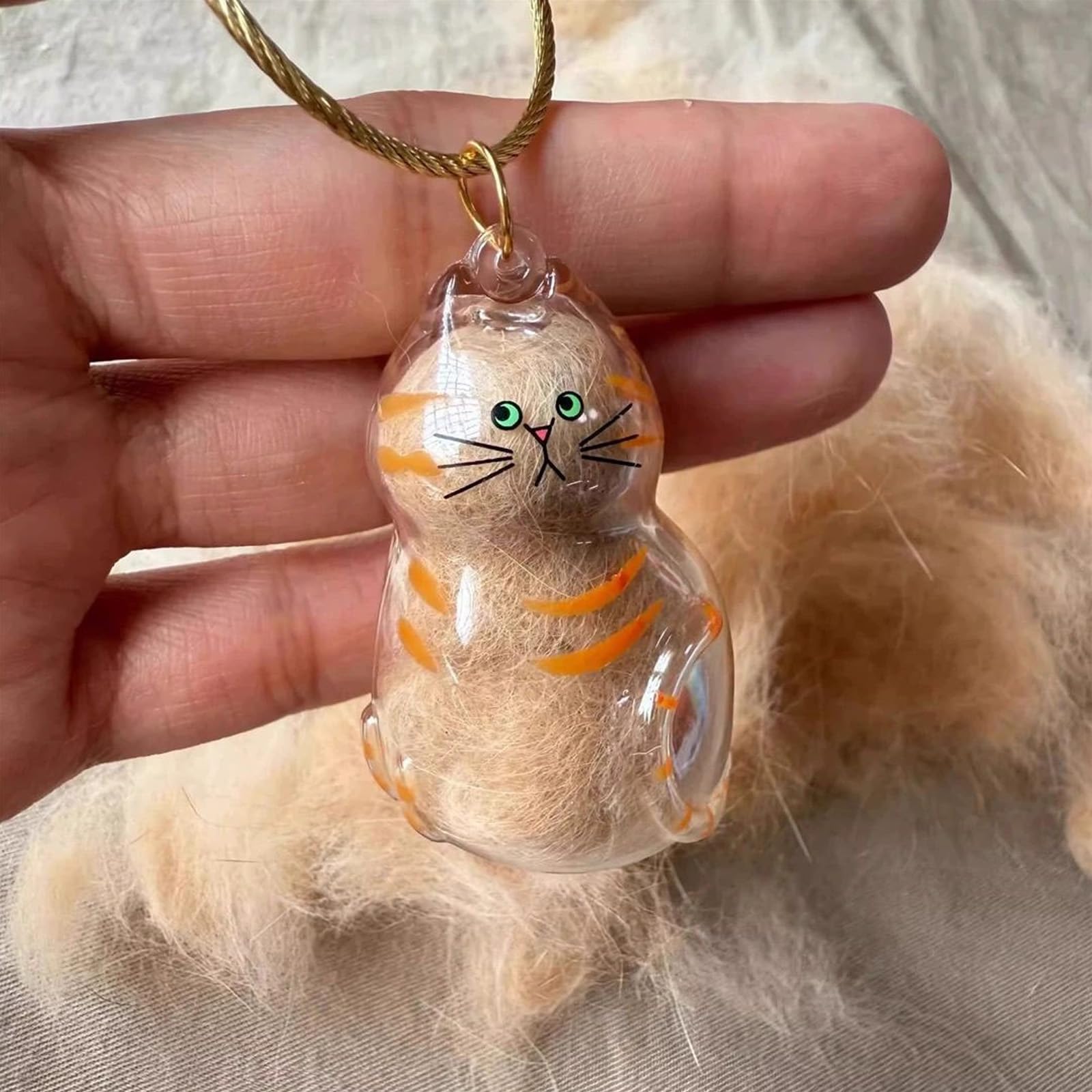 Memorial Pet Hair Collector Hanging Charm Pendant Outdoor Carry