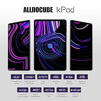 Amazon.co.jp: ALLDOCUBE KPad タブレット、10.4インチ4G LTE