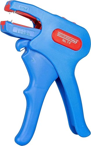 WEICON Nº 7-F | para desollar y pelar cables planos comunes | rango de trabajo 0,75-4,0 mm² | Cortadora lateral integrada hasta 0.118 in Ø