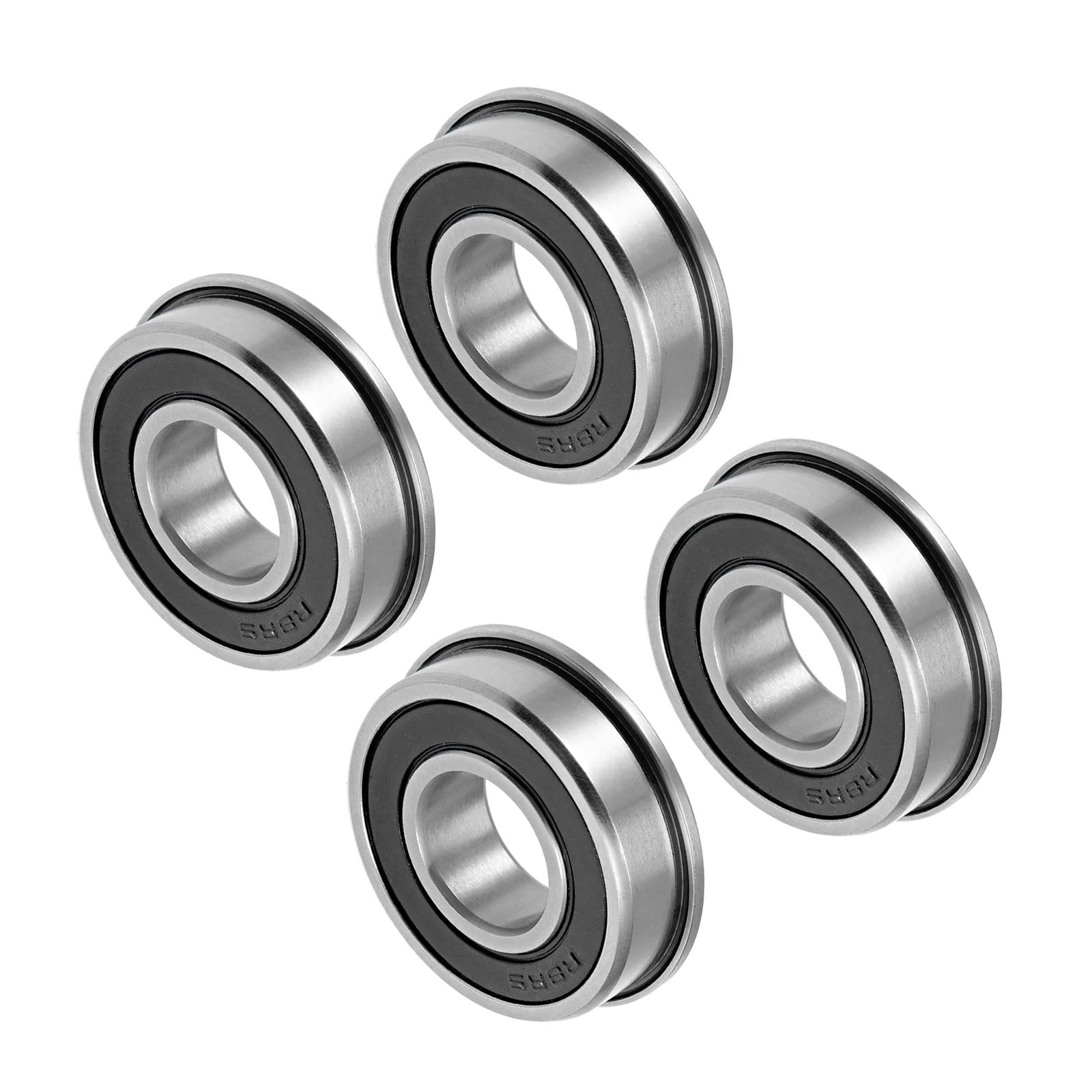 CoCud Flansch Kugellager FR8-2RS – 1/2 Zoll ID, Doppelversiegelt, Für Skateboards & Motoren (4 Stück)