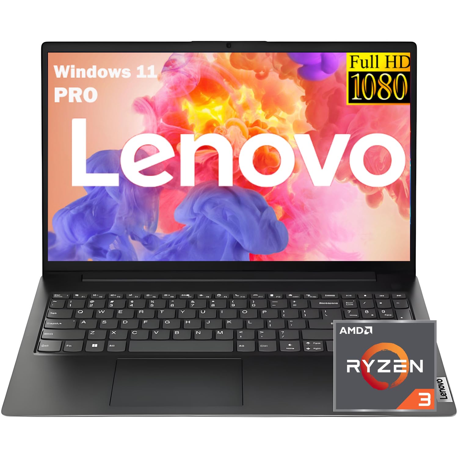 Lenovo 2026 V15 Laptop for Student & Business with Microsoft Office, AMD Ryzen 3 7320U (Beat i7-1065G7), 15.6'' FHD, Long Battery, 16GB RAM, 512GB SSD, Ethernet Port RJ-45, Windows 11 Pro, No Mouse