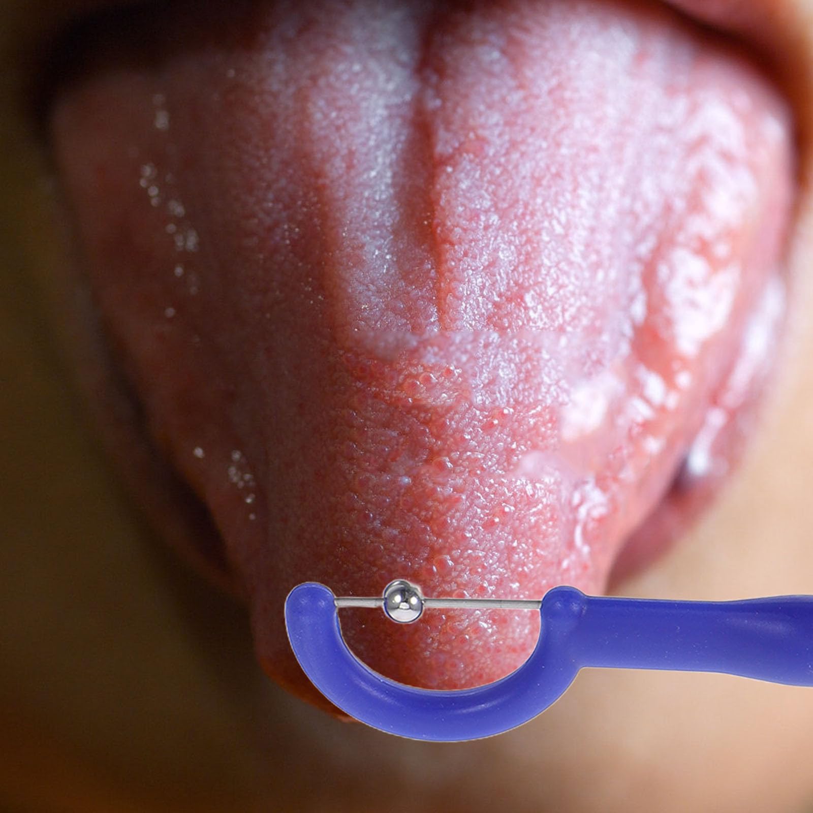Alipis Orthophonie Exercice Buccal Outil de Stimulation Orale pour Entraînement des Muscles Langue, Appareil Léger en Pp et Acier Inoxydable pour Rééducation Linguistique