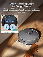 Vista 2 de Lefant LiDAR Robot Vacuum and Mop, 20000Pa Suction, 90-Day Self-Emptying, Obstacle Avoidance, Auto Mop Washing&Drying, All-in-One for Pet Hair