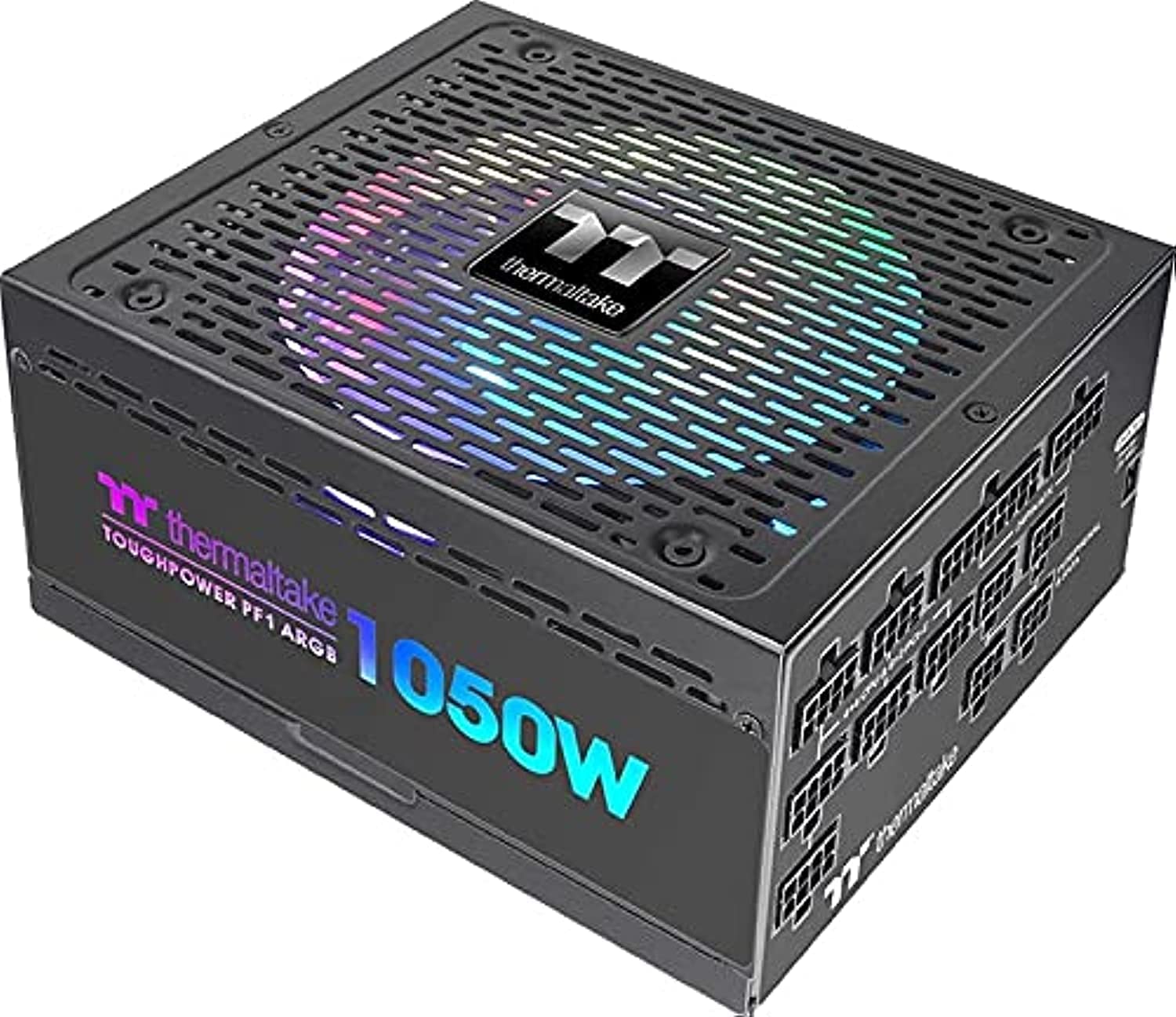Thermaltake Toughpower Pf1 1050 Watt Power Supply, Full Modular 80 Plus Platinum, ArGB, Psu, Sli/Crossfire, Single Rail, 83.3A, Atx