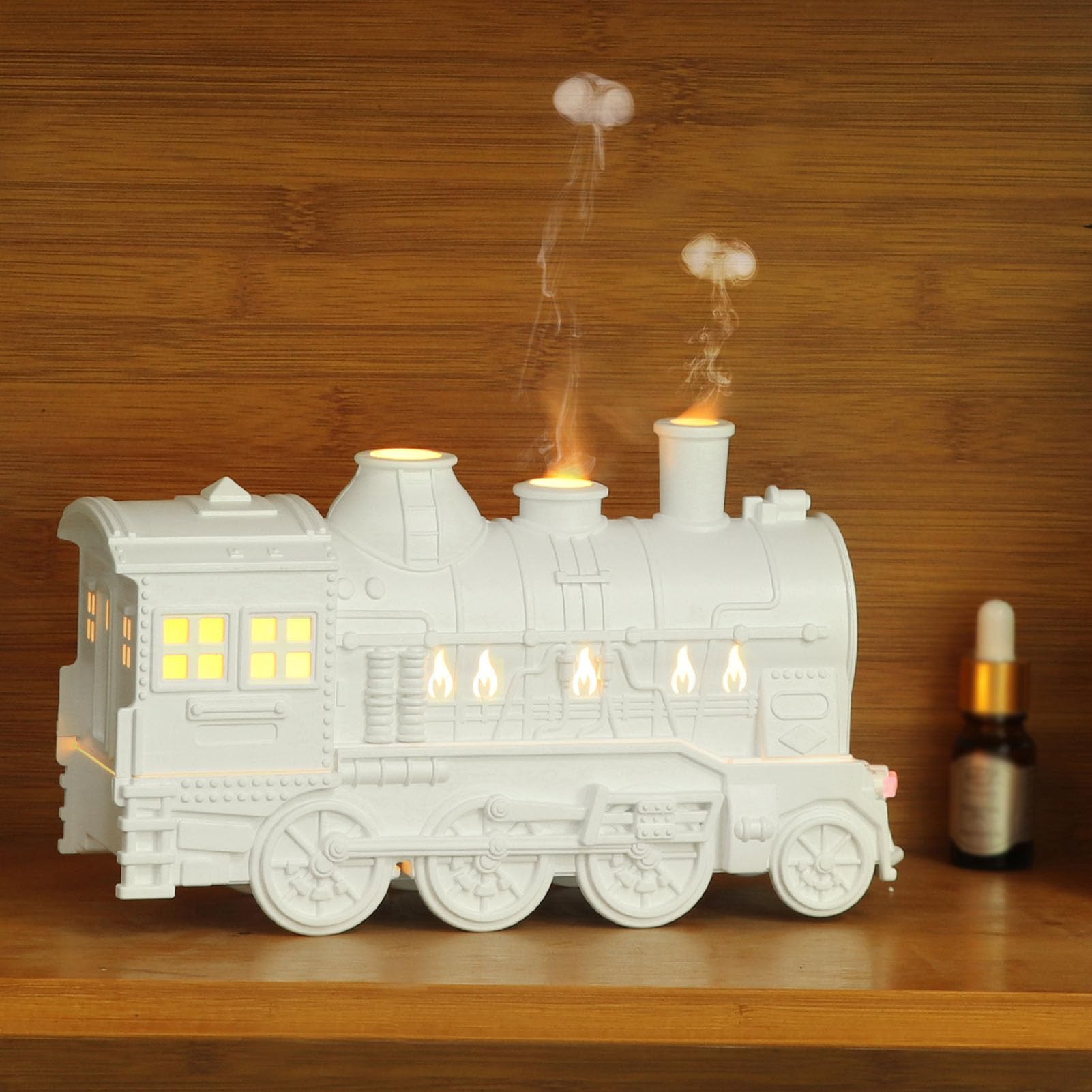 Gonetre Difusor de Tren de Navidad Difusor de Aceite Esencial de Tren de