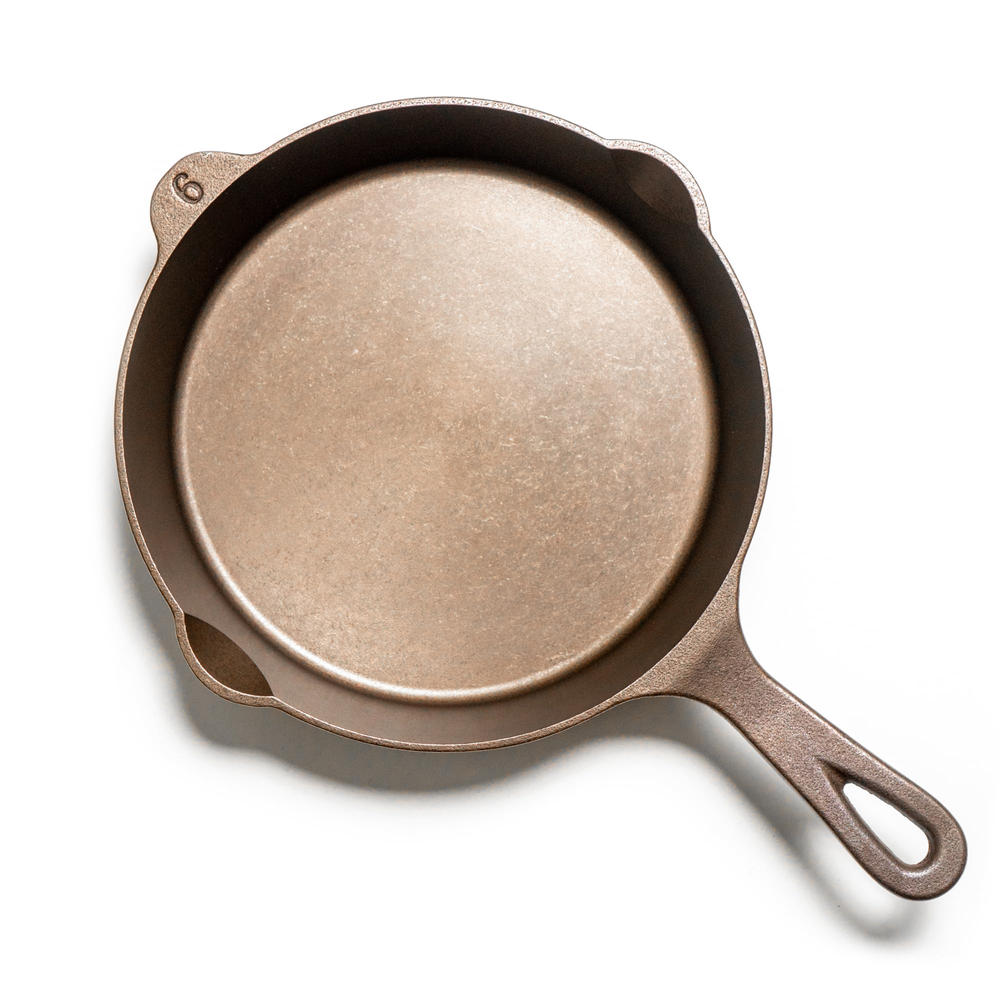 Lancaster Cast Iron No. 6 skillet - 8 3/4 inch diameter Pre-seasoned Frying Pan, Made in USA