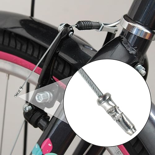 Miniatura 7 de Kit de cable de bicicleta de 91 piezas, cable de freno de cambio de bicicleta con tapas de extremo de cortador, carcasa de cable de cambio de