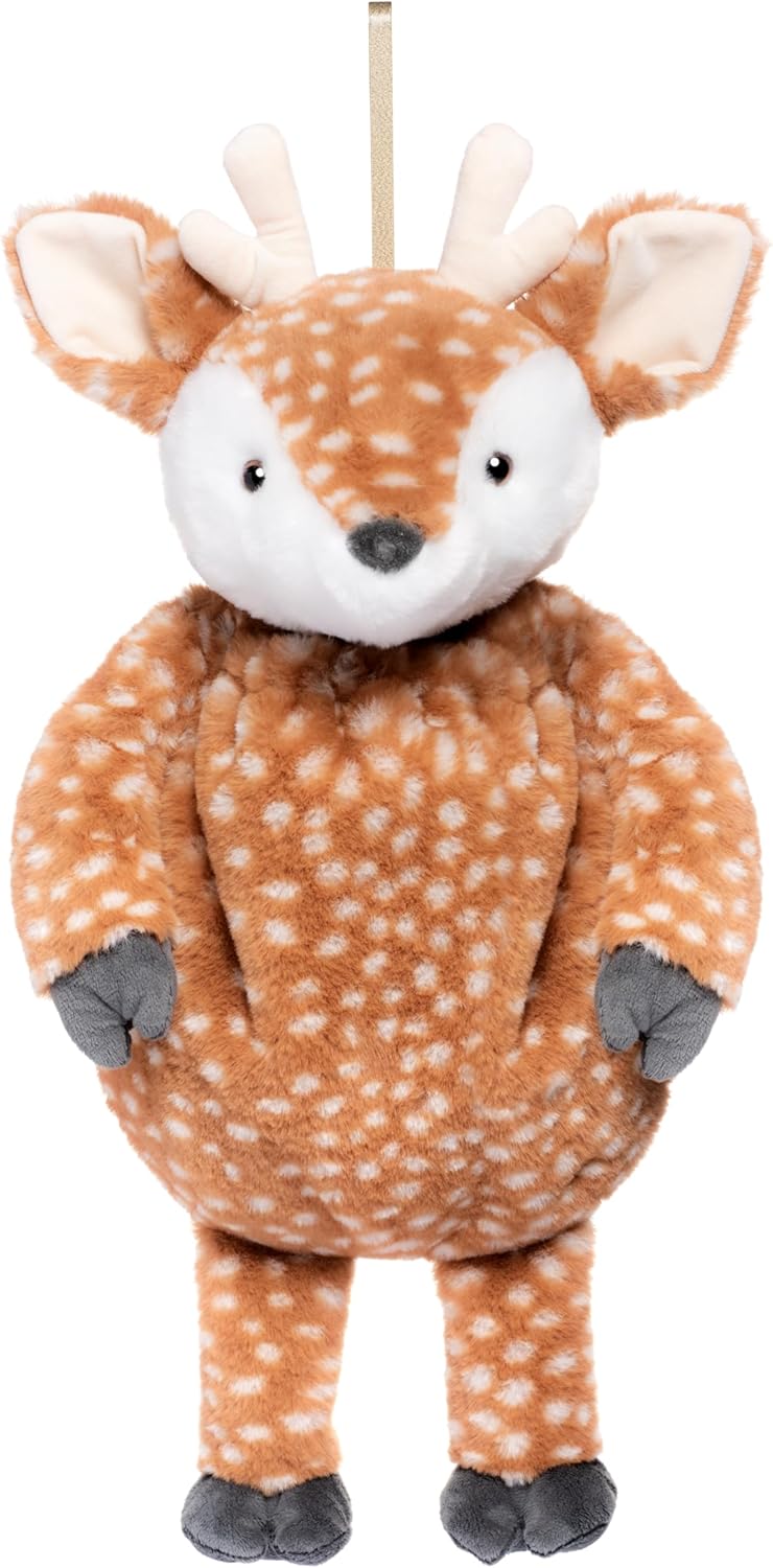 Stuffed Animal Christmas Stocking | Huggable Holiday Decorations | Plush Children's Gift (Deer)