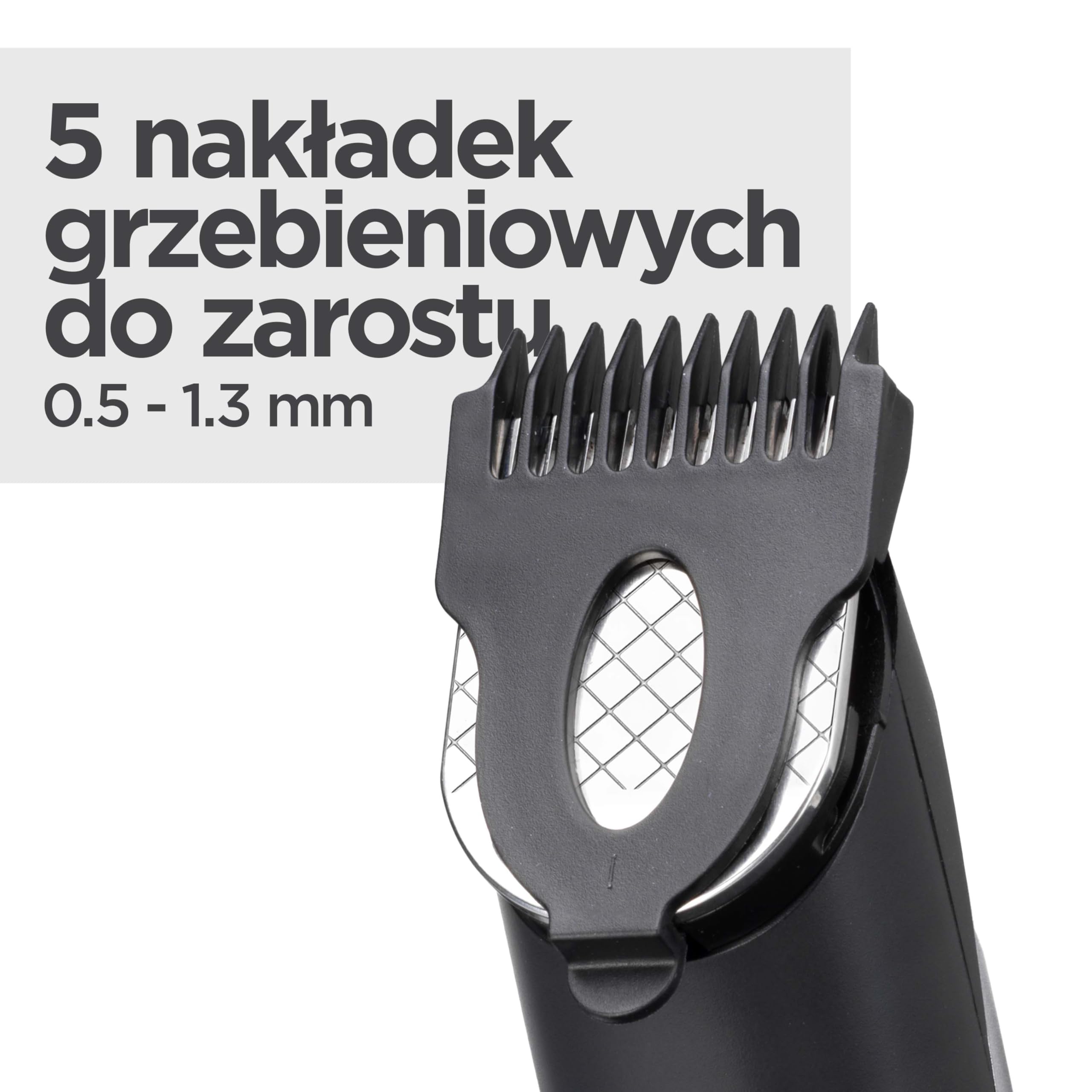BaByliss Trymer do Brody Lithium Power T812E Bezprzewodowy Zestaw Groomingowy Ostrza ze Stali Nierdzewnej 14 Długości Cięcia 0,5-10 mm Ładowanie USB 80 Minut