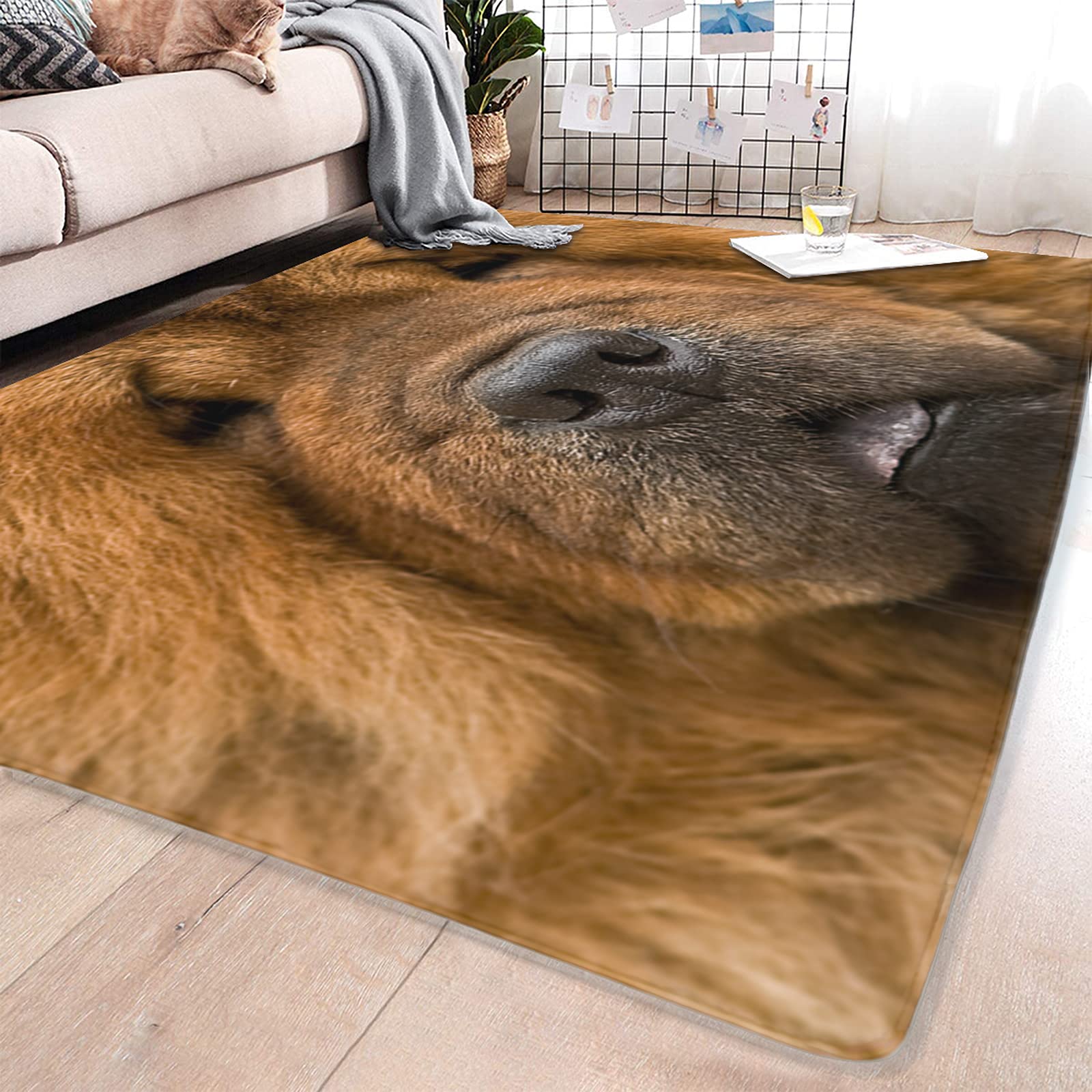Chow Chow Tapis moderne antidérapant pour salon, chambre à coucher, salle à manger, couloir, décoration d'intérieur, grande taille, 200 x 150 cm