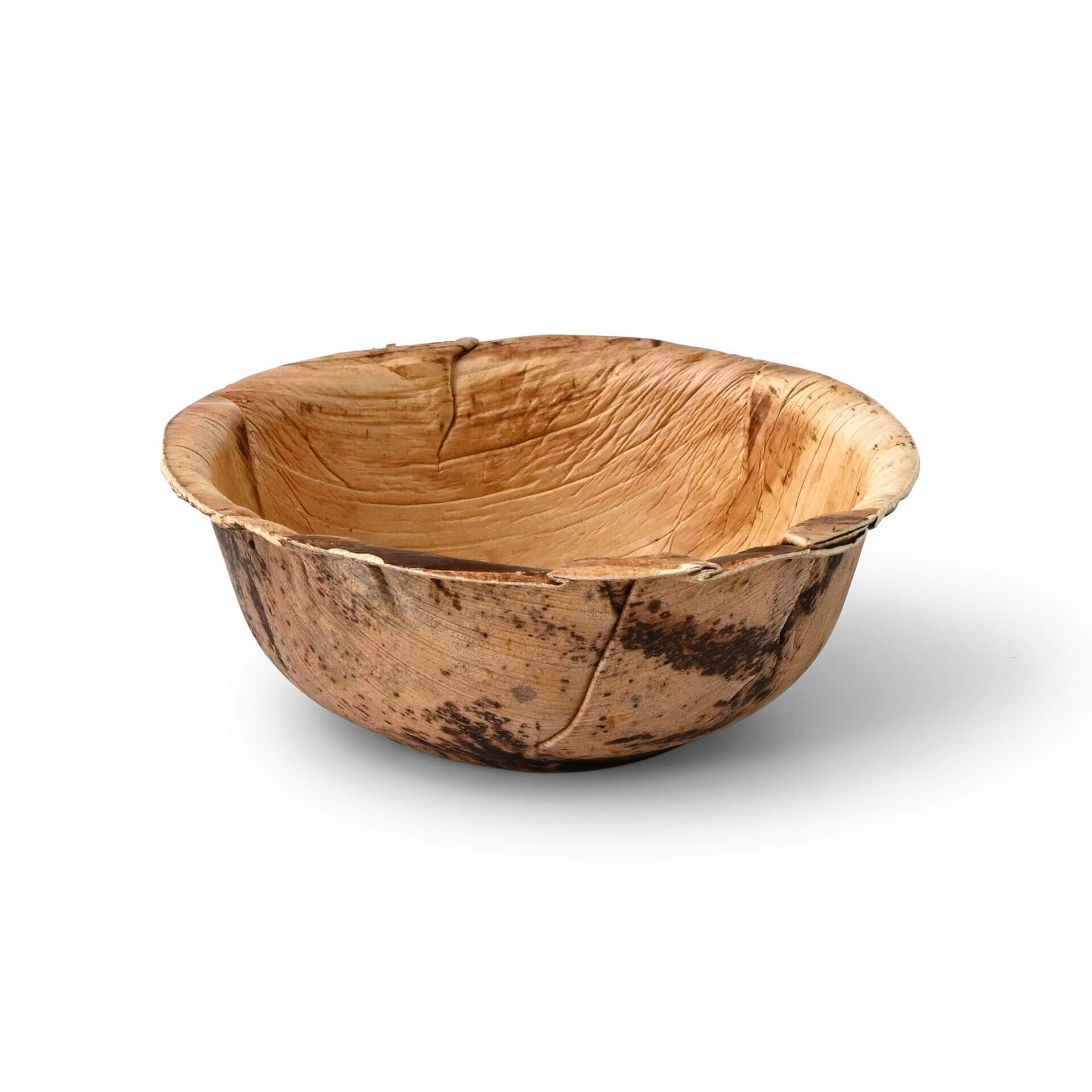 BIOZOYG Palmware - przyjazne dla środowiska naczynia jednorazowe z liści palmy I 200 sztuk misek z liści palmowych, okrągła 425 ml, Ø 15 cm, miska do sosów, miska do serwowania przekąsek