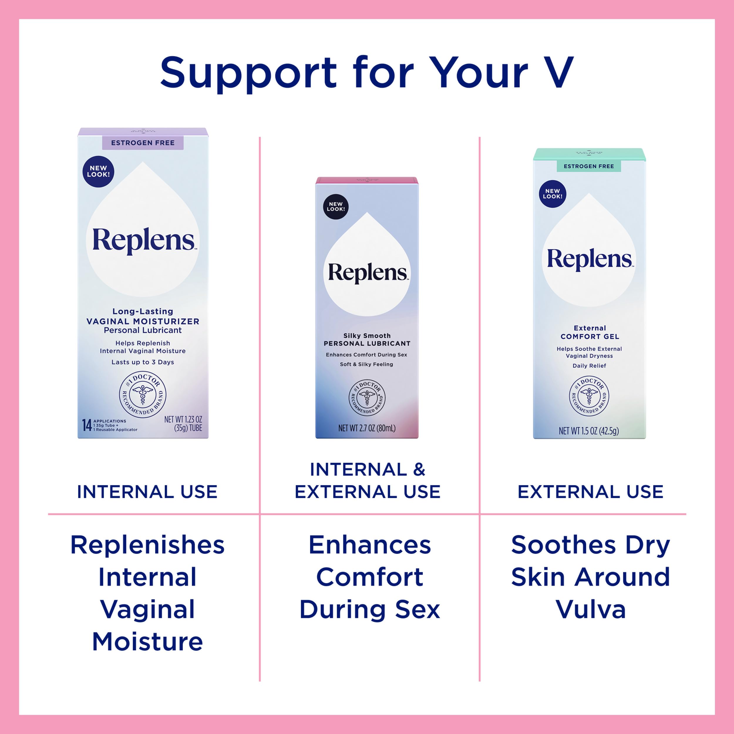 Replens Silky Smooth Personal Lubricant Bottle