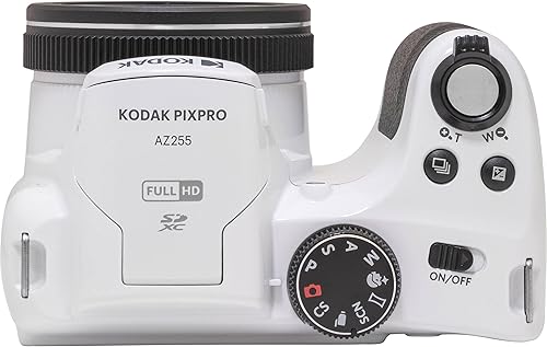 Miniatura 4 de Kodak PIXPRO AZ255 - Paquete de cámara digital (blanco) con tarjeta de memoria SDHC Ultra UHS-I de 32 GB (2) + estuche (4 artículos)