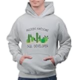 SQL Developer Gifts Ideas for Programmer Delight Your Coding Friends with Fun Unique Presents Gray and Muticolor Unisex Hoodie