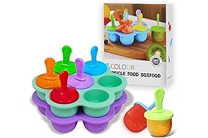 Silicone Popsicle Molds - 14-cavity DIY Ice Pop Molds with Colorful Sticks for Kids